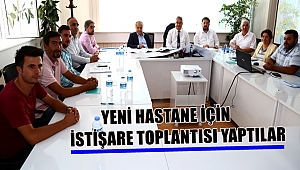 AKSARAY'IN İDARECİLERİ YENİ HASTANE İÇİN İSTİŞARE TOPLANTISI YAPTILAR