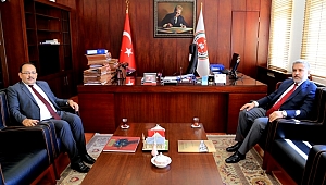REKTÖR ŞAHİN'DEN CUMHURİYET BAŞSAVCISI CANSEVER’E “HAYIRLI OLSUN” ZİYARETİ