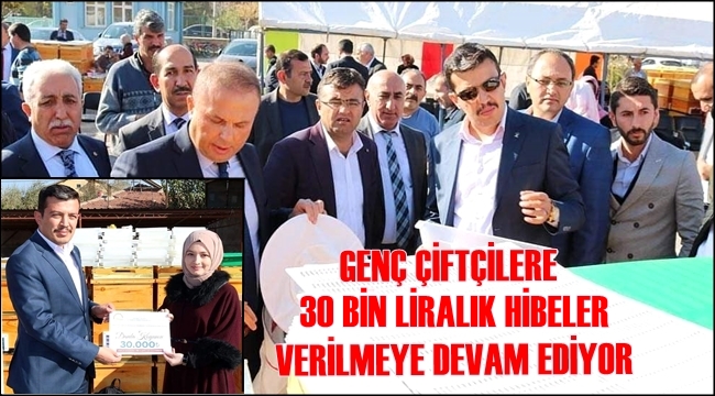 AKSARAY'DA GENÇ ARICILARA 30 BİN LİRALIK HİBELERİ VERİLDİ