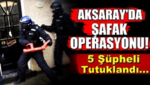 AKSARAY EMNİYET MÜDÜRLÜĞÜ EKİPLERİNDEN HIRSIZLARA ŞAFAK BASKINI