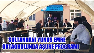 SULTANHANI YUNUS EMRE ORTAOKULUNDA AŞURE PROGRAMI