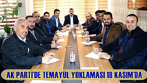 AK PARTİ'DE AKSARAY TEMAYÜL YOKLAMASI 18 KASIM'DA