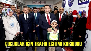 AKSARAY'DA ÇOCUKLAR İÇİN TRAFİK EĞİTİMİ KORİDORU OLUŞTURULDU