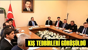 AKSARAY'DA KIŞ ŞARTLARI VE KARLA MÜCADELE TOPLANTISI VALİ MANTI BAŞKANLIĞINDA YAPILDI