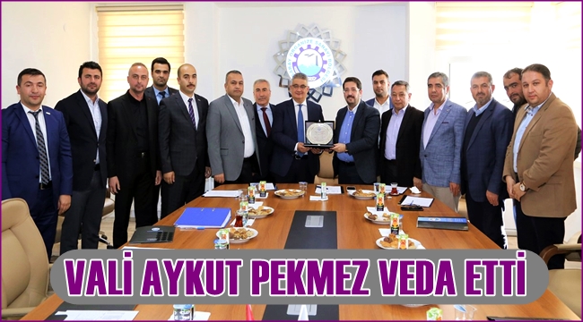 AKSARAY VALİSİ AYKUT PEKMEZ VEDA ETTİ