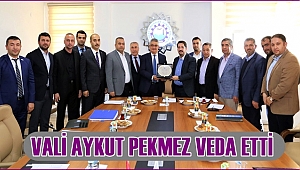 AKSARAY VALİSİ AYKUT PEKMEZ VEDA ETTİ