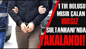 ESKİL'DE 1 TIR DOLUSU MISIR ÇALDIĞI İDDİA EDİLEN KİŞİ SULTANHANI İLÇESİNDE YAKALANDI