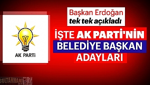 İŞTE AK PARTİ'NİN 31 MART 3019 SEÇİMLERİNDEKİ BELEDİYE BAŞKAN ADAYLARI