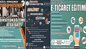AHİKA VE ATSO'DAN ORTAK E-TİCARET, DİKSİYON VE MALİYET MUHASEBESİ EĞİTİMLERİ