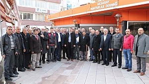 AKSARAY BELEDİYE BAŞKAN ADAYI EVREN DİNÇER MUHTARLARLA BULUŞTU