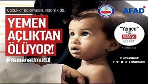 İÇİŞLERİ BAKANLIĞI YEMEN'E YARDIM KAMPANYASI