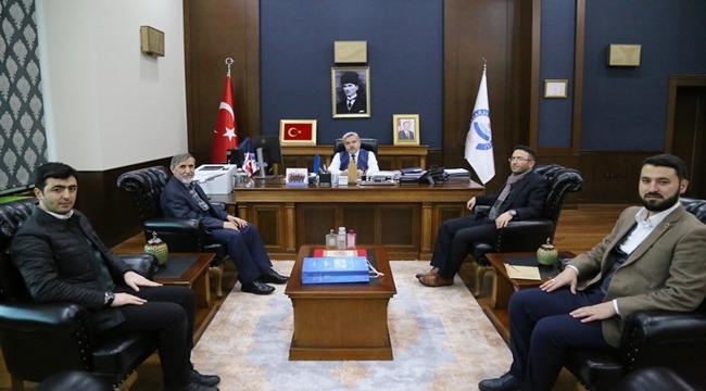 İLİM YAYMA CEMİYETİ KONYA ŞUBESİ REKTÖR ŞAHİN’İ ZİYARET ETTİ