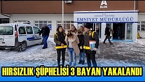 AKSARAY'DA HIRSIZLIK ŞÜPHELİSİ 3 BAYAN YAKALANDI