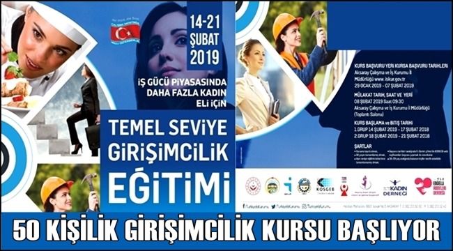 AKSARAY'I YENİ GİRİŞİMCİLER İLE BULUŞTURMAK İSTİYORUZ 