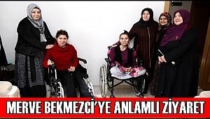 KÖK HÜCRE TEDAVİSİ GÖREN HEMŞEHRİMİZ MERVE BEKMEZCİ'YE ANLAMLI ZİYARET