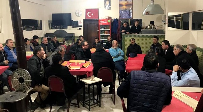 MHP AKSARAY BELEDİYE BAŞKAN ADAYI SEFER ALKAN GÜNDÜZ ÇARŞIDA AKŞAM KENAR MAHALLEDE