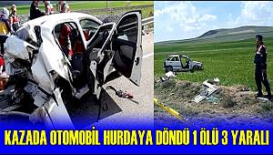 AKSARAY ARMUTLU KÖYÜ YAKINLARINDA KAZA 1 ÖLÜ 3 YARALI