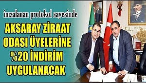AKSARAY ZİRAAT ODASI VE ÖZEL MAYA KADIN DOĞUM HASTANESİ ARASINDA PROTOKOL İMZALANDI