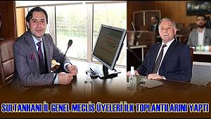 SULTANHANI İL GENEL MECLİS ÜYELERİ İLK TOPLANTILARINI YAPTI