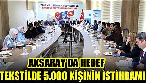 AKSARAY'DA HEDEF TEKSTİL SEKTÖRÜNDE 5.000 KİŞİNİN İSTİHDAMI