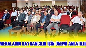 AKSARAY'DA MERALARIN HAYVANCILIK İÇİN ÖNEMİ ANLATILDI