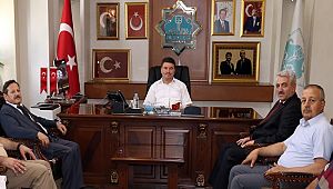 İÇANADOLU BÖLGE MÜDÜRLERİNDEN BAŞKAN DİNÇER'E ZİYARET 