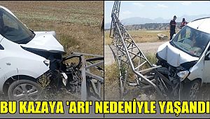 ARAÇ İÇERİSİNDEKİ KOVANDAN ÇIKAN ARILAR ŞÖFÖRÜ SOKUNCA TRAFİK KAZASI YAŞANDI-Aksaray Haber