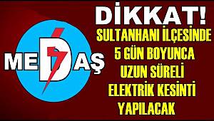 SULTANHANINDA 9 SAATLİK ELEKTRİK KESİNTİSİ UYGULANACAK