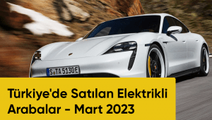 Türkiye'de Satılan Elektrikli Arabalar - Mart 2023 
