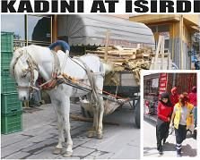 Kadını At ısırdı...
