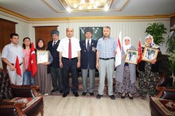 Kıbrıs şehitlerinin Yakınları Ve Gazilerinden Başkan Nevzat Palta’ya Anlamlı Ziyaret