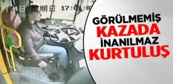 Aracın İçine Giren Direkten İnanılmaz Kurtuluş Anı,,,