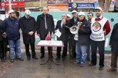 şeker İş Sendikası Genel Başkanı, çıkartılan İşçiler İçin Aksaray’a Geldi