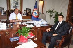 Halkbank Sanayi şubesi Müdürü Kocaöz'den Başkan Palta’ya Ziyaret