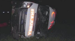 Ambulansla Otomobil çarpıştı