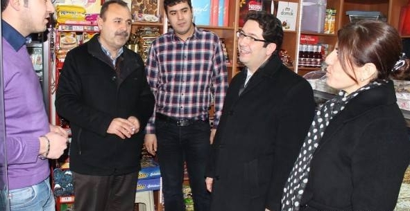 Ak Heyetin Esnaf Ziyareti Kalealtı Caddesinde Devam Etti