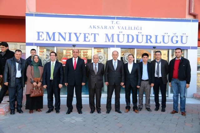 Ak Parti Kurmayları Emniyet Müdürü Mehmet Aslan’ı Ziyaret Etti