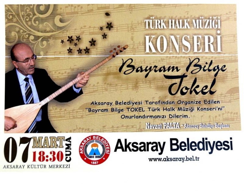 Aksaray Belediyesi Türk Halk Müziği Konseri Düzenliyor