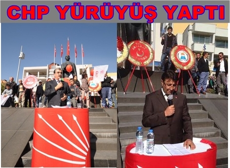 Aksaray Chp Yürüyüş Yaptı
