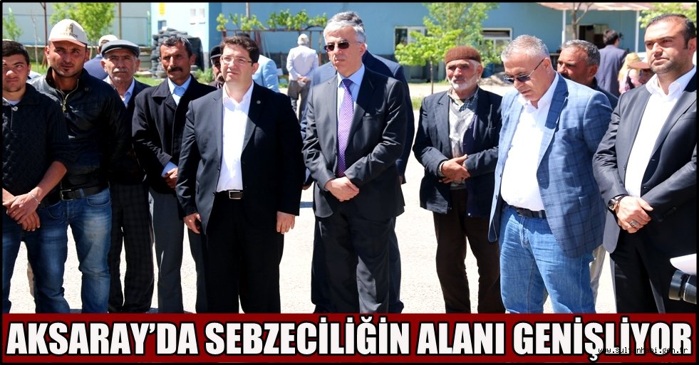 AKSARAY’DA SEBZECİLİĞİN ALANI GENİŞLİYOR