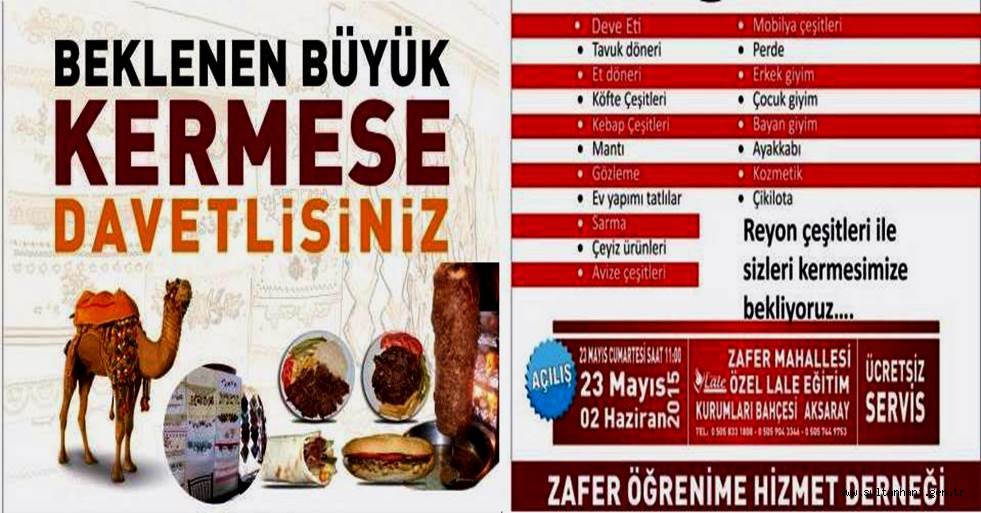 AKSARAY’IN BEKLENEN KERMES’İ YARIN AÇILIYOR