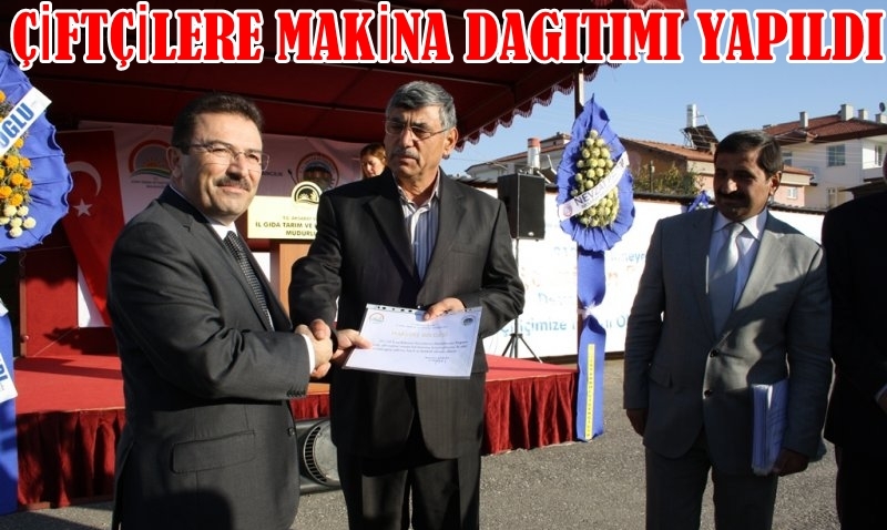 Aksaray'da 334 çiftçimize Makina Ekipmanı Dağıtıldı