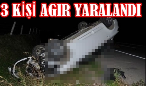 Aksaray'da Trafik Kazası Otomobil Hurdaya Döndü