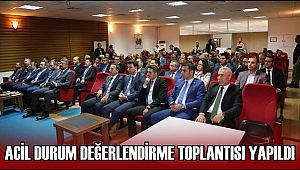 AKSARAY'DA 2019 EKİM AYI ACİL DURUM DEĞERLENDİRME TOPLANTISI YAPILDI