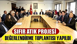AKSARAY'DA 2020 YILININ İLK SIFIR ATIK PROJESİ DEĞERLENDİRME TOPLANTISI YAPILDI