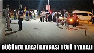 AKSARAY'DA DÜĞÜNDE ARAZİ KAVGASI 1 ÖLÜ 1 YARALI