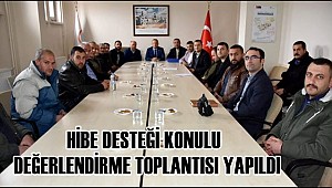 AKSARAY'DA HİBE DESTEĞİ KONULU DEĞERLENDİRME TOPLANTISI YAPILDI