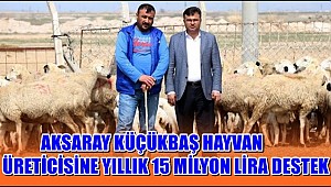 KÜÇÜKBAŞ HAYVAN ÜRETİCİSİNE YILLIK 15 MİLYON LİRA DESTEK