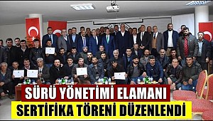 AKSARAY'DA KURSU BİTİRİP SERTİFİKALARINI ALDILAR