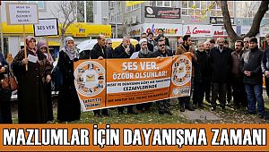 AKSARAY'DA İNSAN HAKLARI GÜNÜNDE MAZLUMLAR İÇİN BİR ARAYA GELDİLER